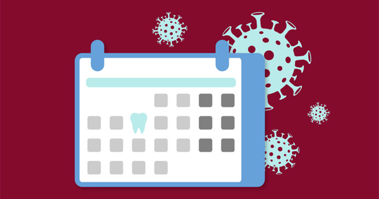 Illustration of calander with virus cells